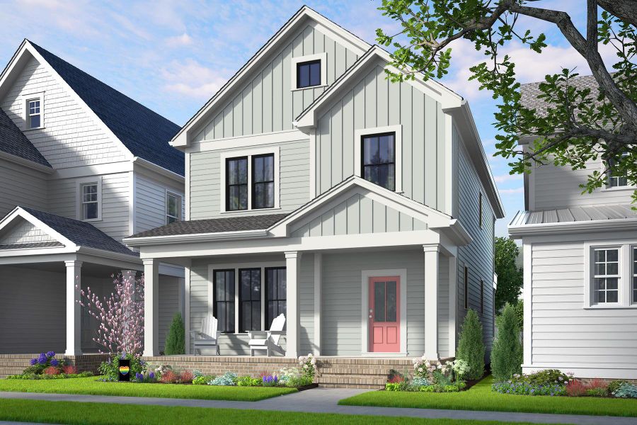 Representative exterior photo of a completed home built from the Southbound Train by Garman Homes in Wendell Falls, Wendell, NC (Image 2).