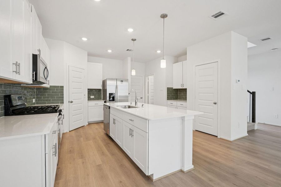 Furnished interior view inside a new home in Kemah Crossing - City Series, Kemah (Image 9).