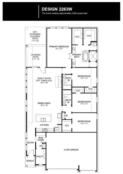 2D floor plan layout of this home in The Colony, Bastrop, TX (Image 2).