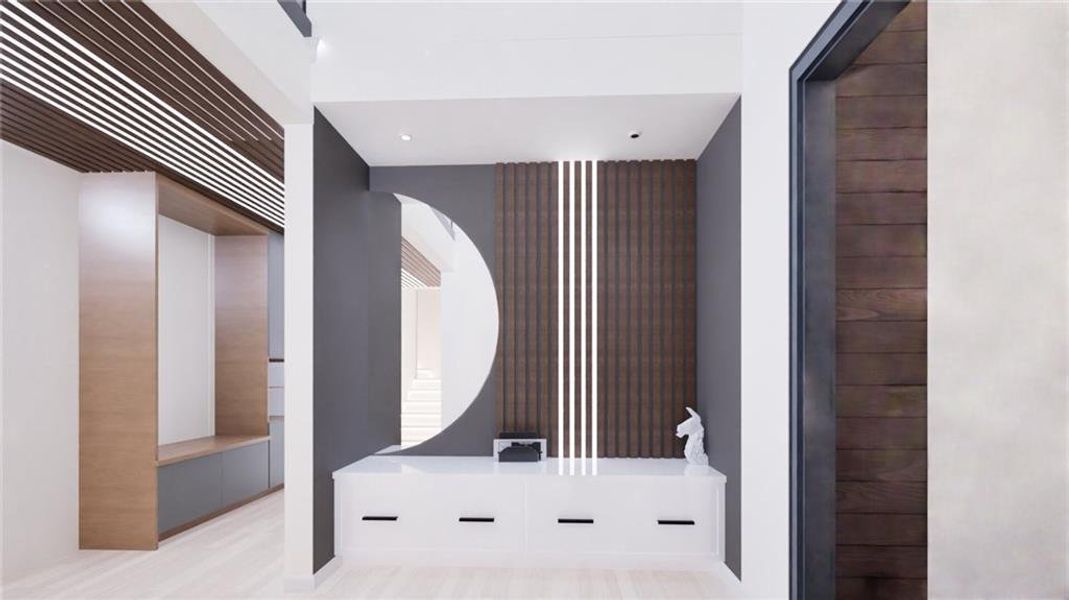 Furnished interior view inside a new home in , Atlanta (Image 17). Furnished interior view inside a new home in , Atlanta (Image 17).