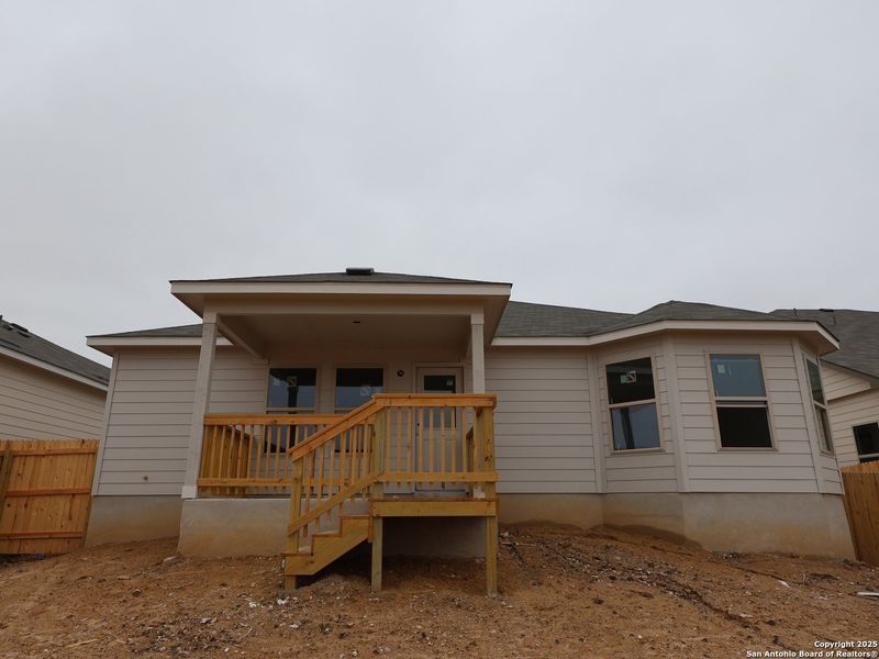 Exterior details and patio area of a home in Paloma Park, Converse (Image 2). Exterior details and patio area of a home in Paloma Park, Converse (Image 2).