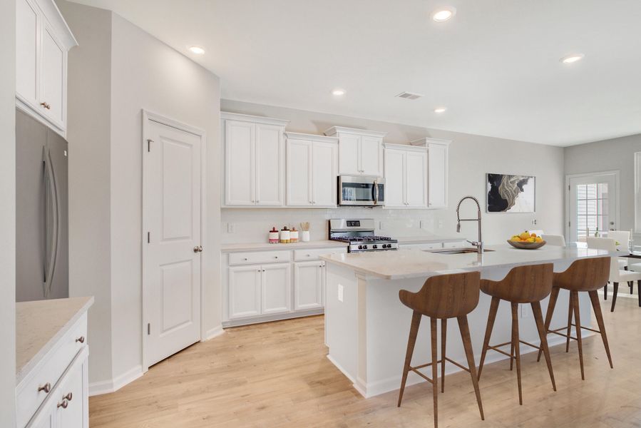Furnished interior view inside a new home in Sweetgrass at Summers Corner, Summerville (Image 5).