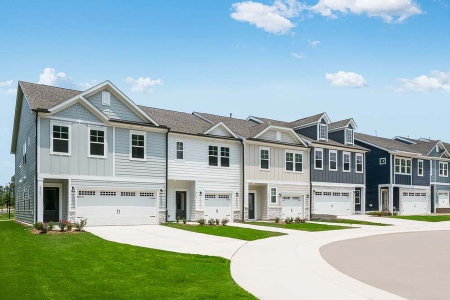 Representative exterior photo of a completed home built from the Magnolia by Taylor Morrison in Buffalo Townes, Garner, NC (Image 19).