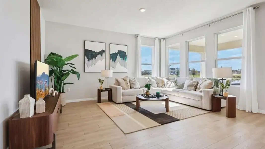 Furnished interior view inside a new home in Hawthorne Ranch, Lakeland (Image 5).