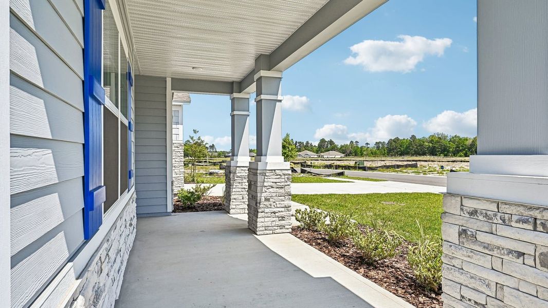 Representative exterior details of a home built from the Melody by Maronda Homes in Winding River, St. Marys (Image 24). Representative exterior details of a home built from the Melody by Maronda Homes in Winding River, St. Marys (Image 24).