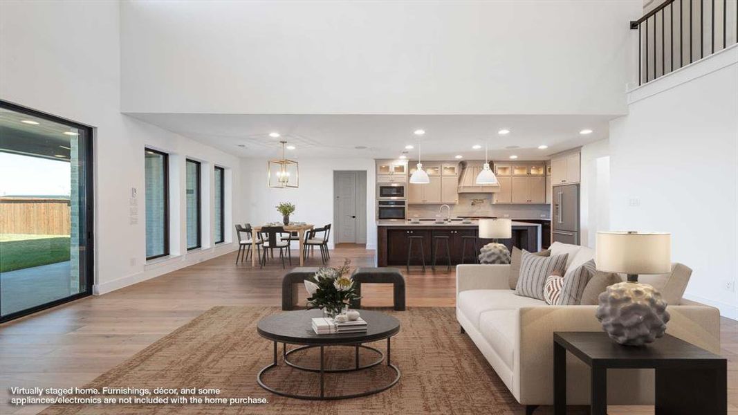 Furnished interior view inside a new home in North Sky 65', Celina (Image 13).