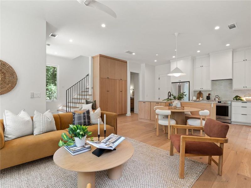 Furnished interior view inside a new home in , Decatur (Image 49).