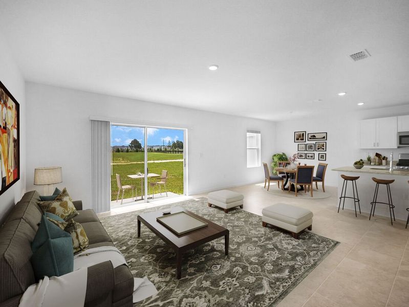 Representative furnished interior of a home built from the Azalea by Taylor Morrison in Waterstone, Groveland (Image 17).