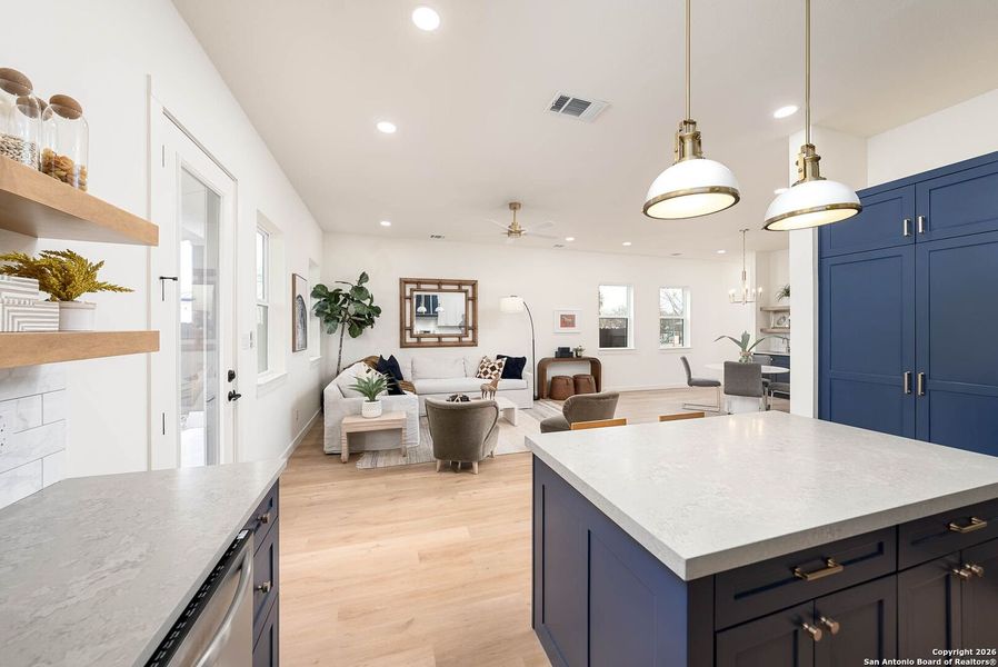 Furnished interior view inside a new home in , San Antonio (Image 34).