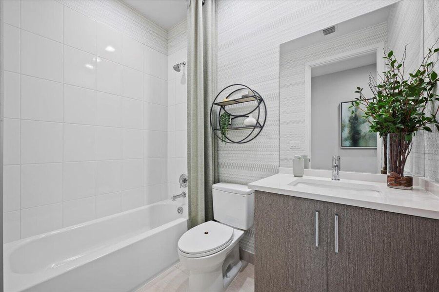 Furnished interior view inside a new home in Apex at Avenir, Palm Beach Gardens (Image 42).