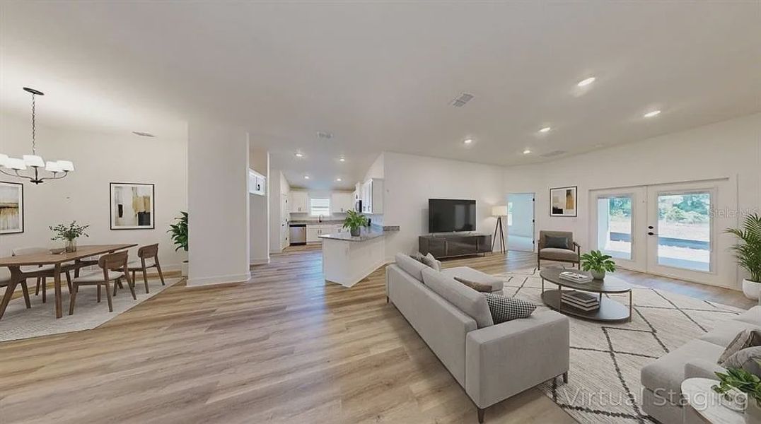 Furnished interior view inside a new home in Briarwood, Alachua (Image 3).