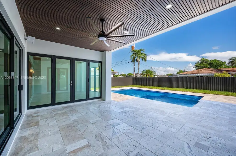 Exterior details and patio area of a home in , Miami (Image 16). Exterior details and patio area of a home in , Miami (Image 16).