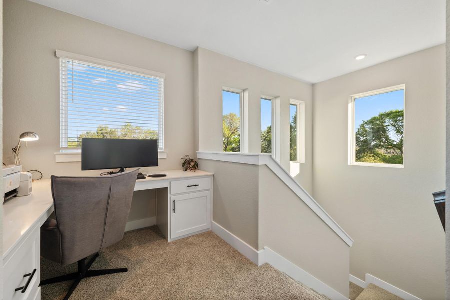 Furnished interior view inside a new home in Bryson, Leander (Image 13). Furnished interior view inside a new home in Bryson, Leander (Image 13).