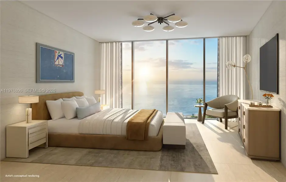 Furnished interior view inside a new home in , Pompano Beach (Image 5).