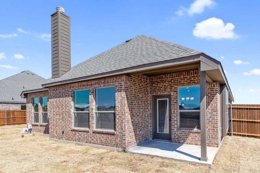 Rear Exterior | Concept 1841 at Coyote Crossing in Godley, TX by Landsea Homes