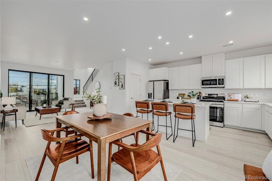 Furnished interior view inside a new home in The Hub at Virginia Village, Denver (Image 32). Furnished interior view inside a new home in The Hub at Virginia Village, Denver (Image 32).