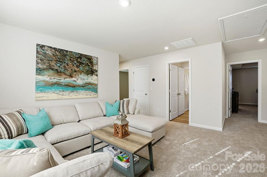Furnished interior view inside a new home in Waxhaw Landing, Monroe (Image 3).