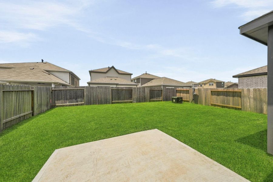 Exterior details and patio area of a home in Riverwood Ranch, Angleton (Image 3). Exterior details and patio area of a home in Riverwood Ranch, Angleton (Image 3).