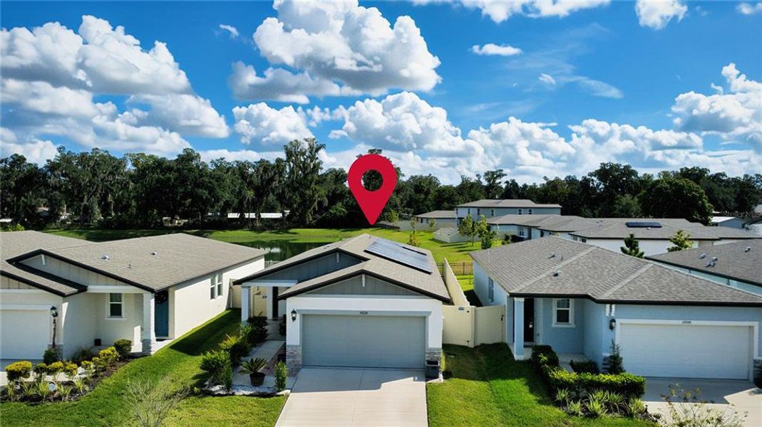 Front exterior of a new home in Park East, Plant City, FL, highlighting curb appeal (Image 2). Front exterior of a new home in Park East, Plant City, FL, highlighting curb appeal (Image 2).