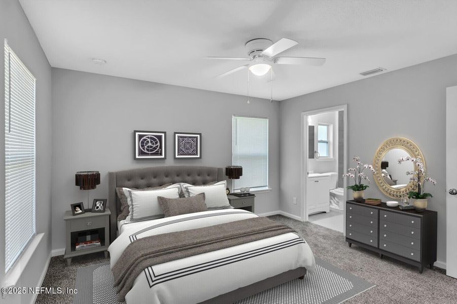 Furnished interior view inside a new home in , Jacksonville (Image 10).