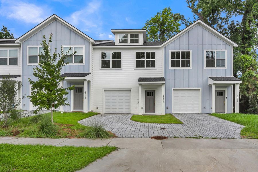 Front exterior of a new home in , North Charleston, SC, highlighting curb appeal (Image 2). Front exterior of a new home in , North Charleston, SC, highlighting curb appeal (Image 2).