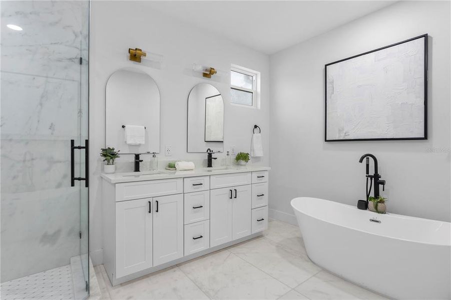 Furnished interior view inside a new home in , Tampa (Image 35).