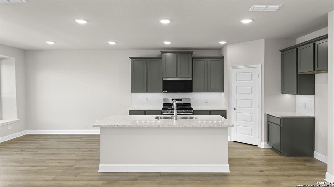 Furnished interior view inside a new home in Saddle Creek Ranch, Cibolo (Image 12).