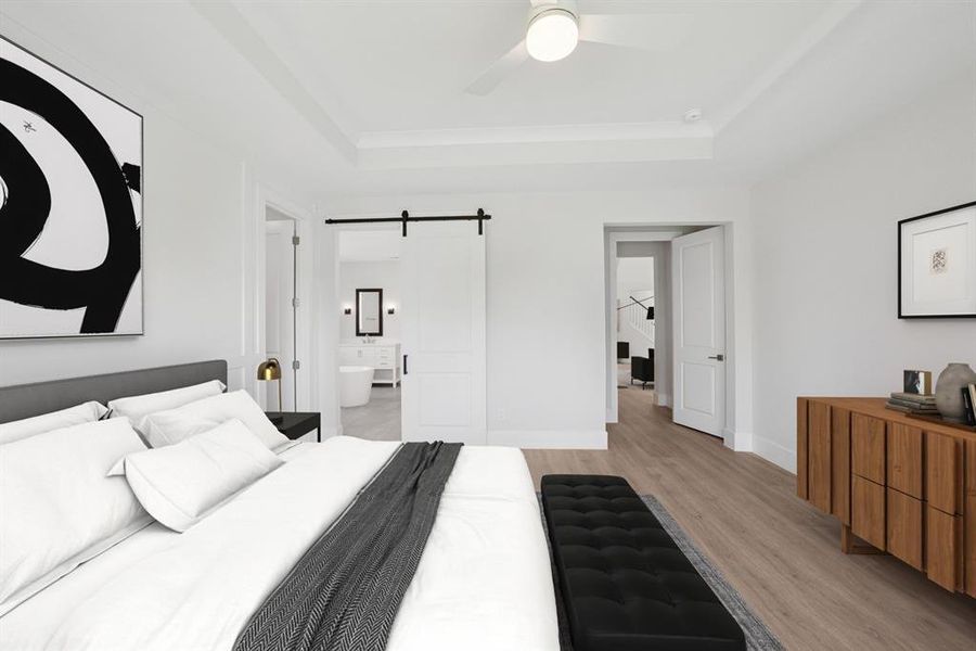 Furnished interior view inside a new home in Sterling Greene, Arlington (Image 15). Furnished interior view inside a new home in Sterling Greene, Arlington (Image 15).