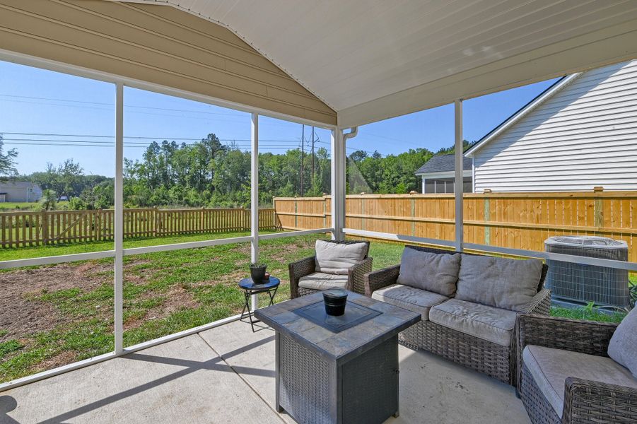 Exterior details and patio area of a home in Heron's Walk at Summers Corner, Summerville (Image 28).