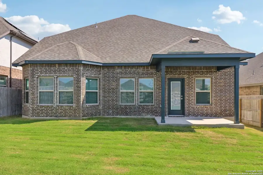 Exterior details and patio area of a home in Arcadia Ridge - Classic Series, San Antonio (Image 23). Exterior details and patio area of a home in Arcadia Ridge - Classic Series, San Antonio (Image 23).