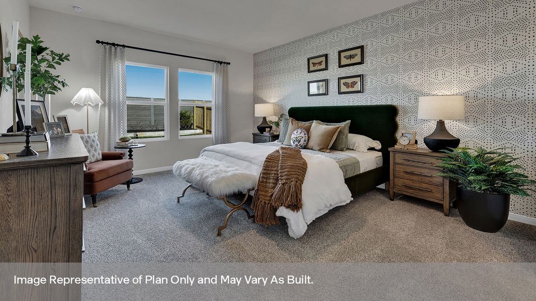 Furnished interior view inside a new home in Whisper South, San Marcos (Image 16).