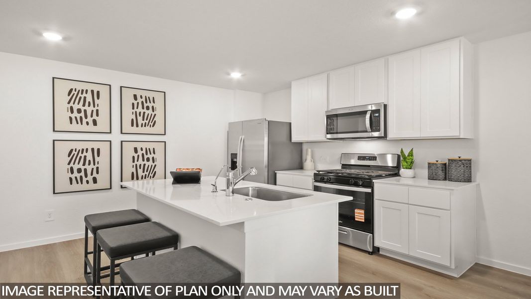 Representative furnished interior of a home built from the Austin by D.R. Horton in New Waverly Station, New Waverly (Image 10).