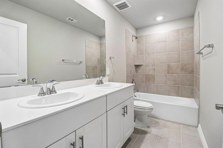 Photo is not of the actual home, but is an inspirational photo of builder’s model home and may depict options, furnishings, and/or decorator features that are not included.
