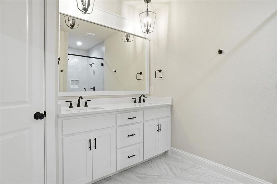Furnished interior view inside a new home in , Weatherford (Image 6).