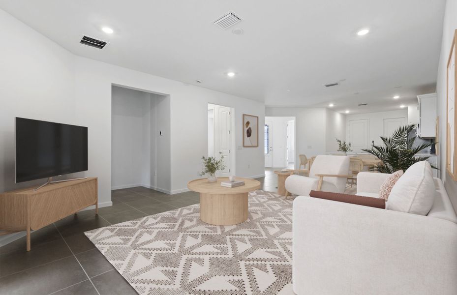 Furnished interior view inside a new home in Del Webb Naples, Ave Maria (Image 6).