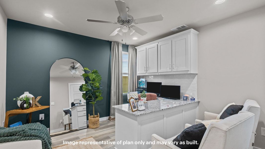 Furnished interior view inside a new home in Homestead at Parks Bell Ranch, Odessa (Image 16). Furnished interior view inside a new home in Homestead at Parks Bell Ranch, Odessa (Image 16).