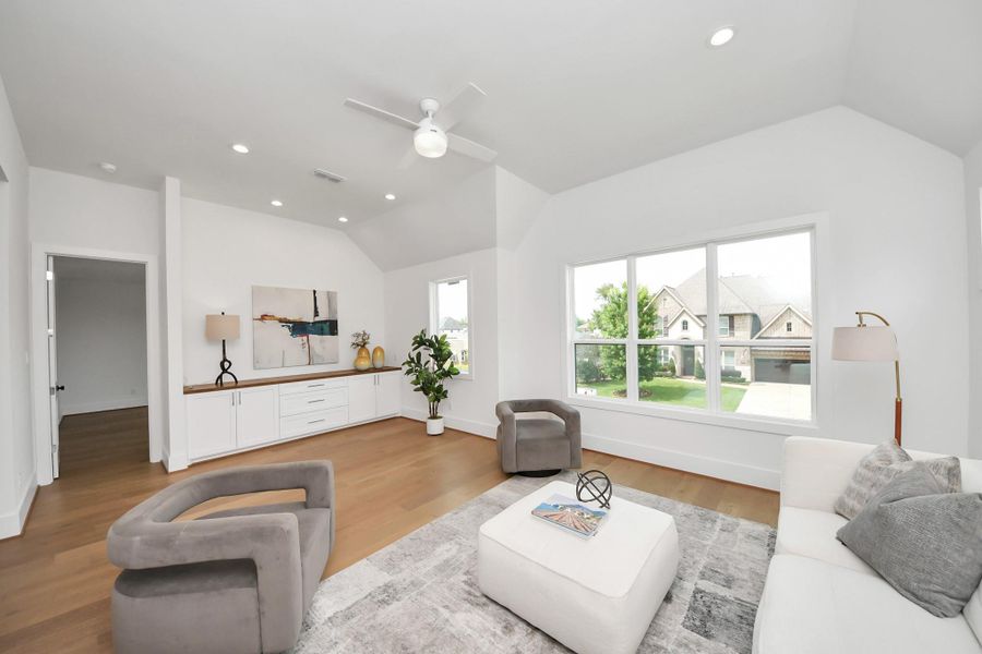 Furnished interior view inside a new home in , Houston (Image 24).