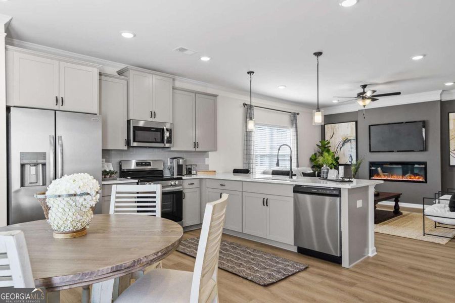 Furnished interior view inside a new home in Glendale Towns, Conyers (Image 14).