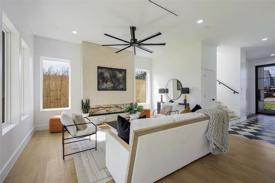 Furnished interior view inside a new home in , Dallas (Image 8).