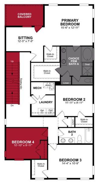 2D floor plan layout of this home in Poppy at GreenHouse, Marietta, GA (Image 3). 2D floor plan layout of this home in Poppy at GreenHouse, Marietta, GA (Image 3).