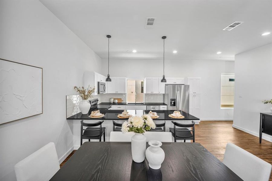 Furnished interior view inside a new home in , Dallas (Image 12). Furnished interior view inside a new home in , Dallas (Image 12).