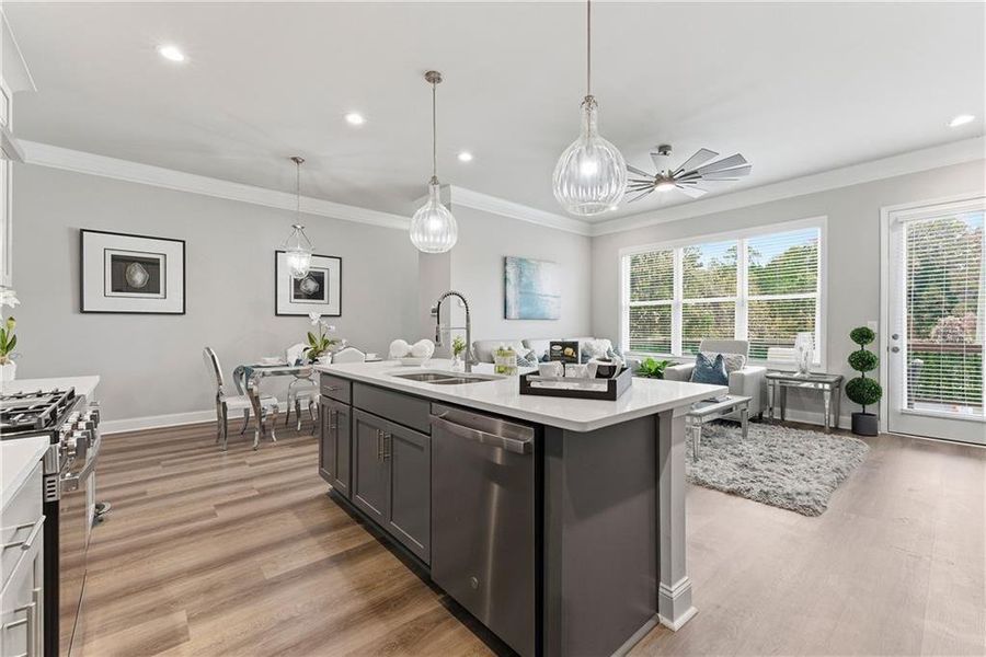 Furnished interior view inside a new home in , Decatur (Image 21).