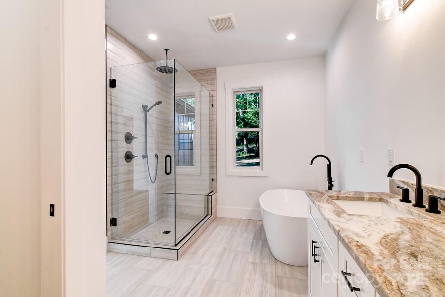 Furnished interior view inside a new home in , Mills River (Image 12).