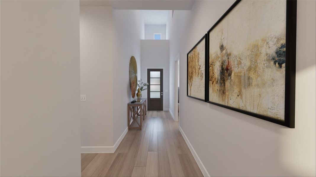 Furnished interior view inside a new home in Oakberry Trails, Waller (Image 23).