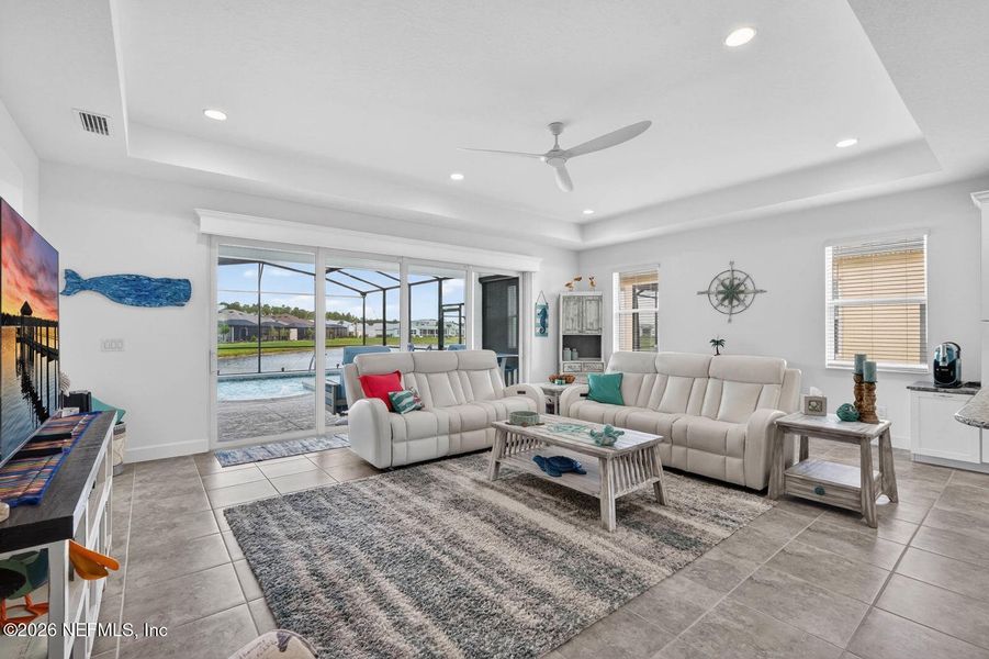 Furnished interior view inside a new home in , Daytona Beach (Image 11). Furnished interior view inside a new home in , Daytona Beach (Image 11).