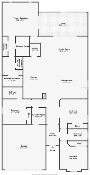2D floor plan layout of this home in Wellen Park Golf & Country Club, Venice, FL (Image 5). 2D floor plan layout of this home in Wellen Park Golf & Country Club, Venice, FL (Image 5).