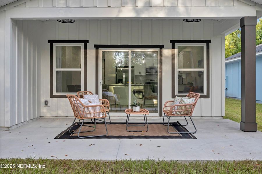 Exterior details and patio area of a home in , Baldwin (Image 18).