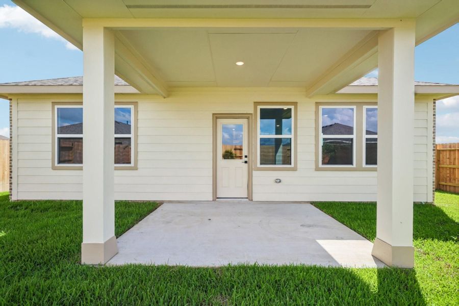 Enjoy the outdoors on the covered patio