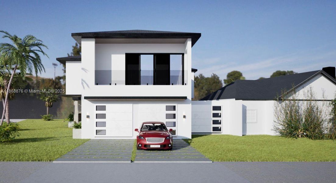 Front exterior of a new home in , Key Colony Beach, FL, highlighting curb appeal (Image 8). Front exterior of a new home in , Key Colony Beach, FL, highlighting curb appeal (Image 8).