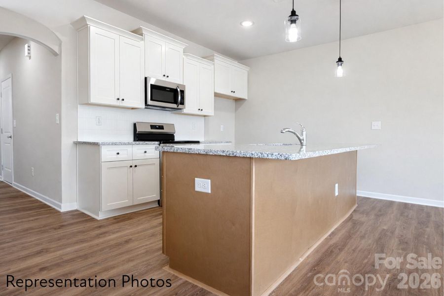 Furnished interior view inside a new home in , Charlotte (Image 3).